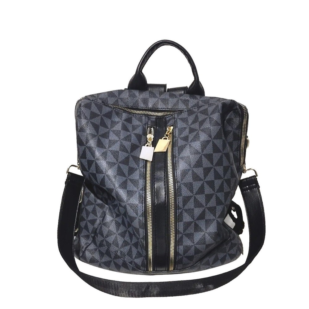 Makes  Backpack for Women 2pc Fashion PU Leather Bag  Design handbag purse